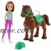 Barbie On the Go Brown Pony and Doll   564215154